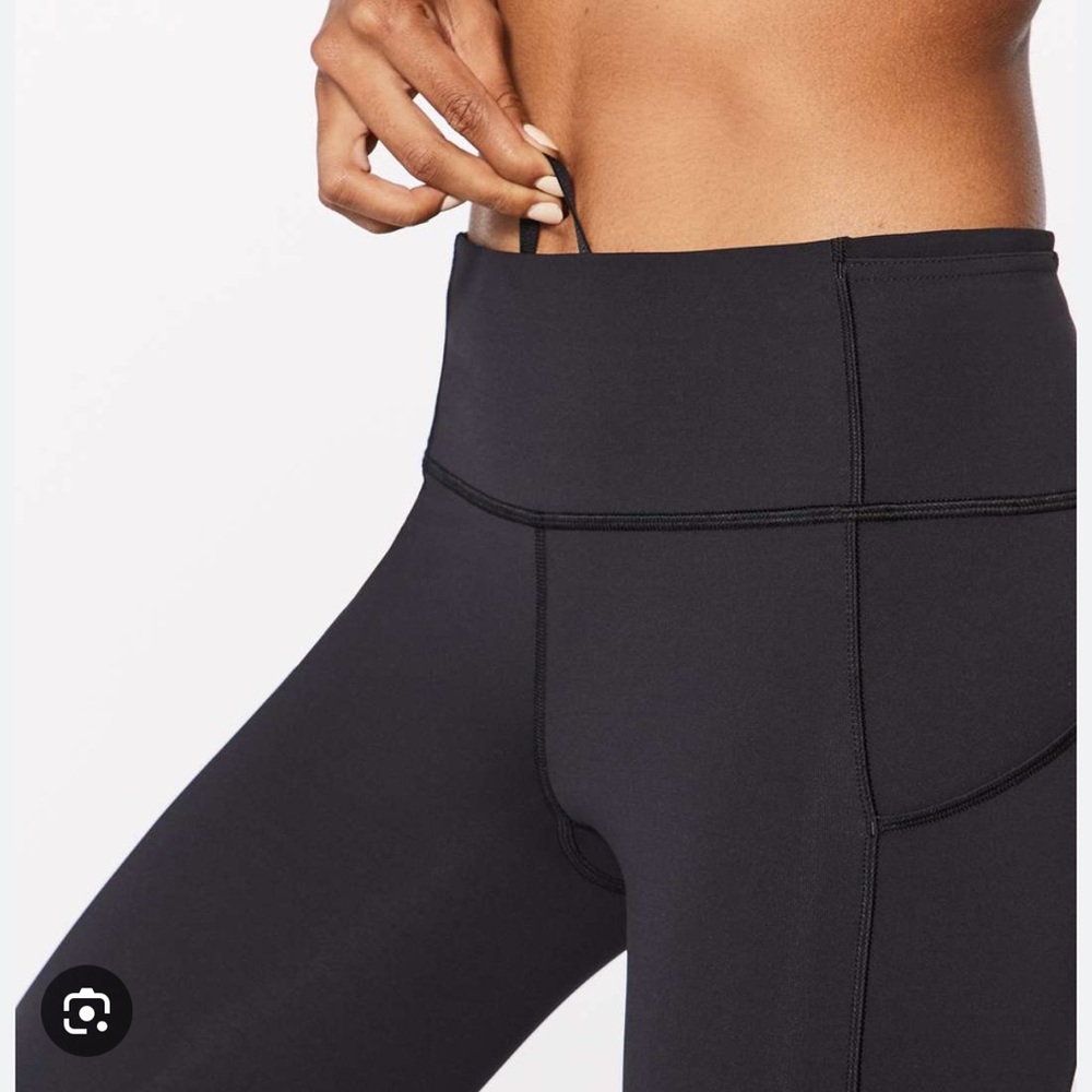 lululemon athletica Women's Black Crop Leggings
